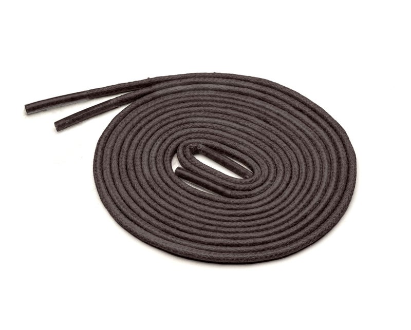 Benchmark Basics Dress Shoe Laces - 1/16" (1.5mm) Round Waxed Cotton Shoelaces - Choice of Color & Length - 30", 33" or 36" (36", Dark Brown) - Image 2